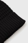 Шапка з домішкою вовни Sisley колір чорний з тонкого трикотажу (1940366)
