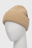 Вовняна шапка Rester?ds колір жовтий з товстого трикотажу вовна