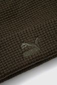 Шапка Puma колір зелений з тонкого трикотажу