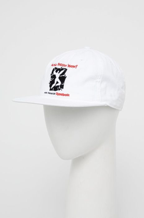 Кепка Reebok Classic HE4657 колір білий з аплікацією