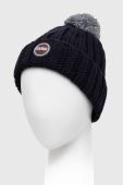 Шапка з домішкою вовни Colmar колір синій з товстого трикотажу