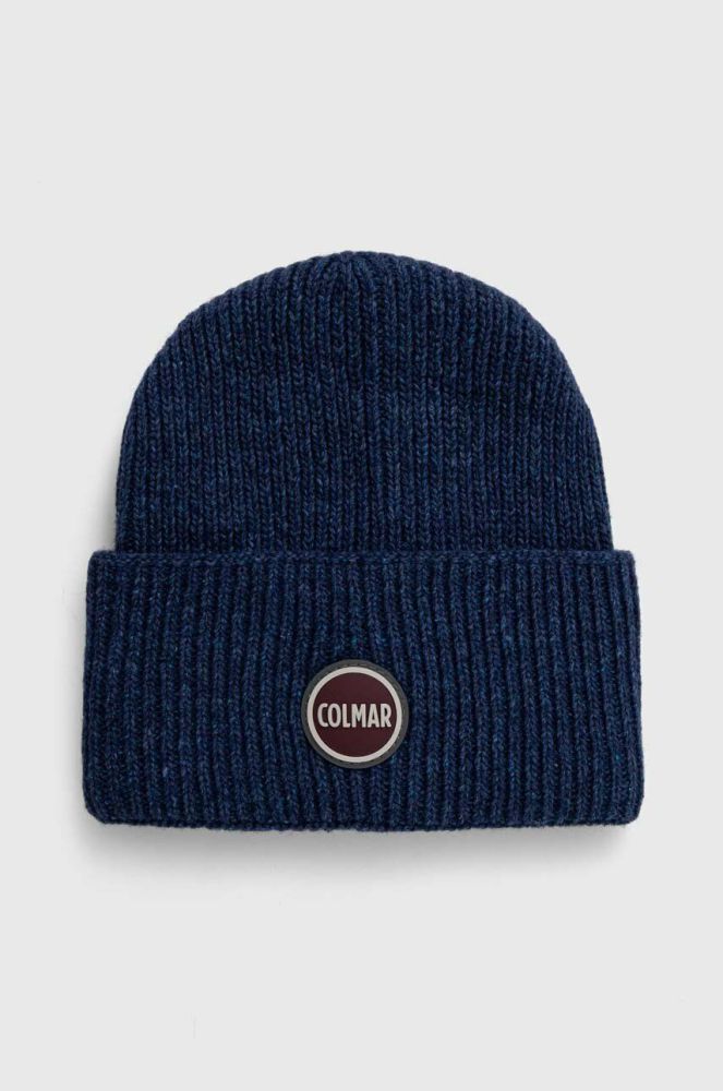 Вовняна шапка Colmar вовна колір блакитний