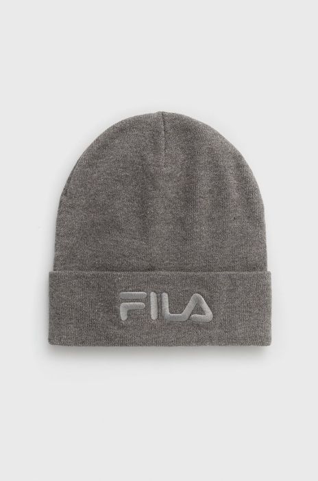 Шапка Fila колір сірий з тонкого трикотажу (1834388)