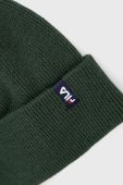 Шапка Fila колір зелений з тонкого трикотажу (1828373)