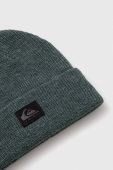 Шапка Quiksilver колір зелений з товстого трикотажу