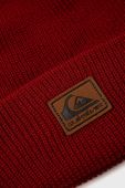 Шапка Quiksilver колір червоний з тонкого трикотажу
