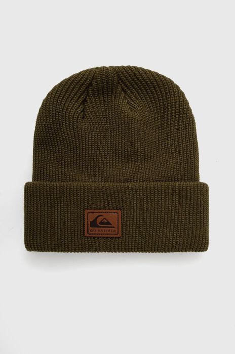 Шапка Quiksilver колір зелений з тонкого трикотажу (1805220)