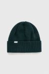 Вовняна шапка Houdini колір зелений з тонкого трикотажу вовна Вовняна шапка Houdini колір зелений з тонкого трикотажу вовна