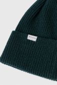Вовняна шапка Houdini колір зелений з тонкого трикотажу вовна