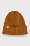 Вовняна шапка Houdini колір коричневий з тонкого трикотажу вовна Вовняна шапка Houdini колір коричневий з тонкого трикотажу вовна