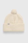 Вовняна шапка Houdini колір бежевий з товстого трикотажу вовна Вовняна шапка Houdini колір бежевий з товстого трикотажу вовна