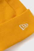 Шапка New Era колір жовтий з тонкого трикотажу