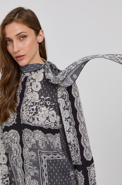 Блузка Red Valentino жіноча колір чорний візерунок