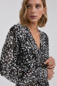 Блузка The Kooples жіноча колір чорний візерунок (1852197)