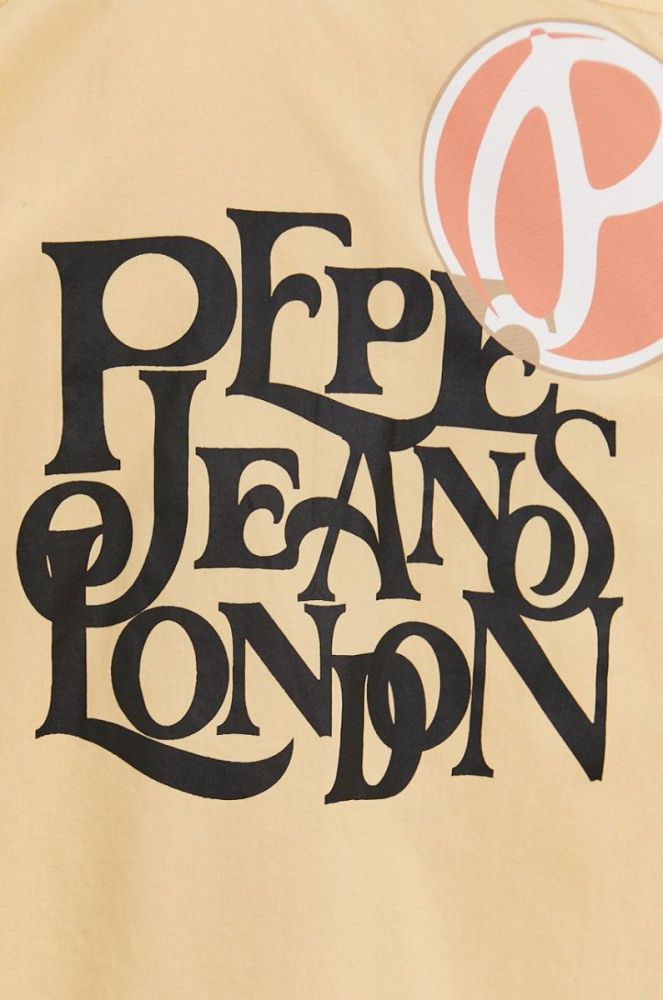 Бавовняна сорочка Pepe Jeans чоловіча колір жовтий regular фото 2