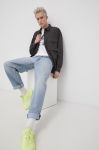 Бавовняна сорочка Dr. Denim чоловіча колір сірий regular класичний комір Бавовняна сорочка Dr. Denim чоловіча колір сірий regular класичний комір