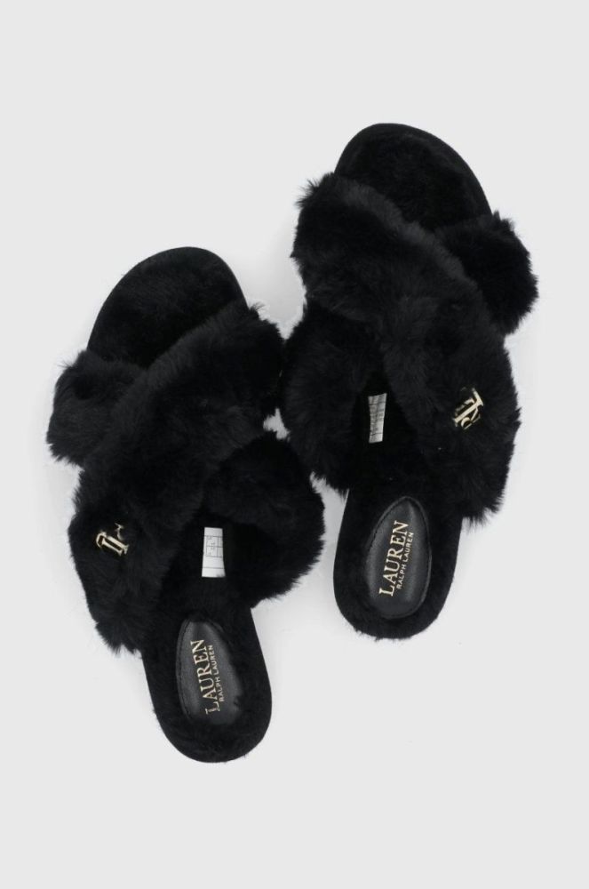 Тапочки Lauren Ralph Lauren Sydni колір чорний 802851160002 фото 4