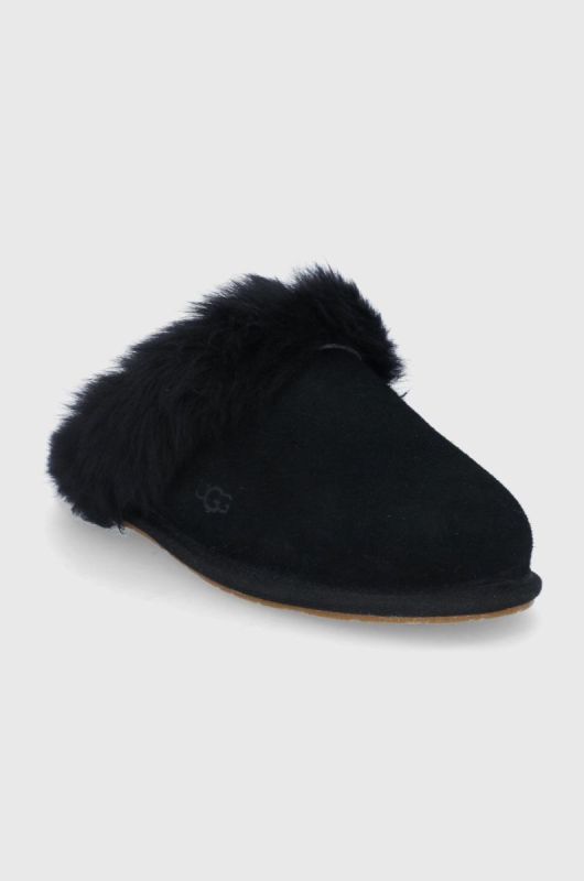 Замшеві тапочки UGG Scuff колір чорний 1122750.BLK-BLK фото 2