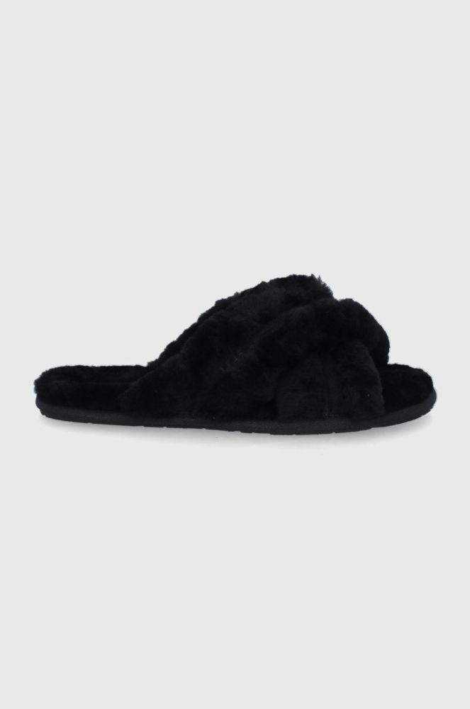 Вовняні тапочки UGG колір чорний 1123572.BLK-BLK