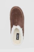 Замшеві тапочки Sorel колір коричневий