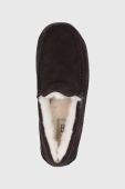 Замшеві тапочки UGG Ascot колір коричневий