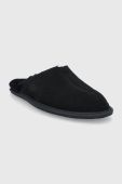 Замшеві тапочки UGG M Hyde колір чорний