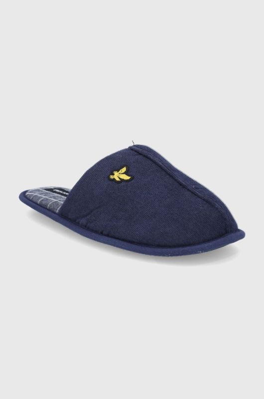 Тапочки Lyle & Scott колір синій (1917489)