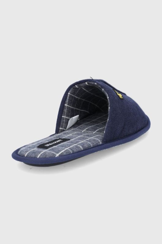 Тапочки Lyle & Scott колір синій (1917489)