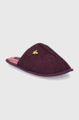 Тапочки Lyle & Scott колір бордовий Тапочки Lyle & Scott колір бордовий