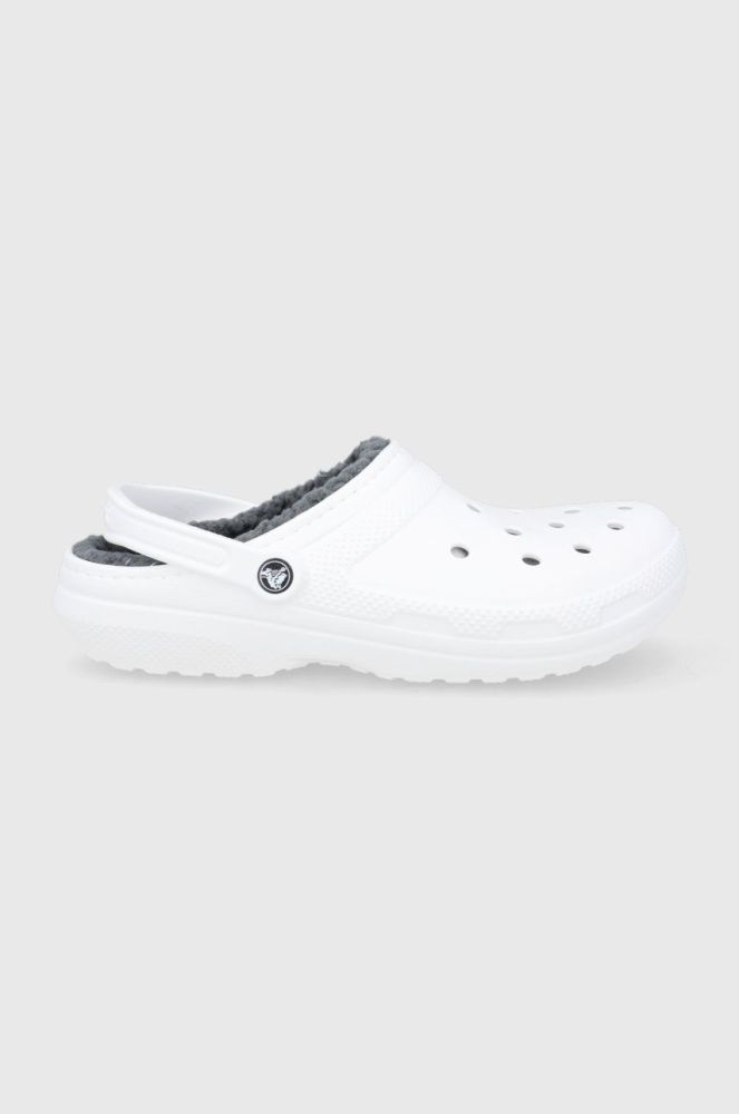 Тапочки Crocs CLASSIC 203591 колір білий SIC.LINED.CLOG.203591.M-ESPRESSO.W