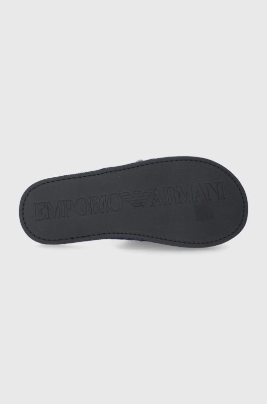 Тапочки EA7 Emporio Armani колір синій (1907918)