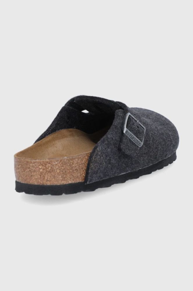 Шкіряні тапочки Birkenstock колір синій фото 3