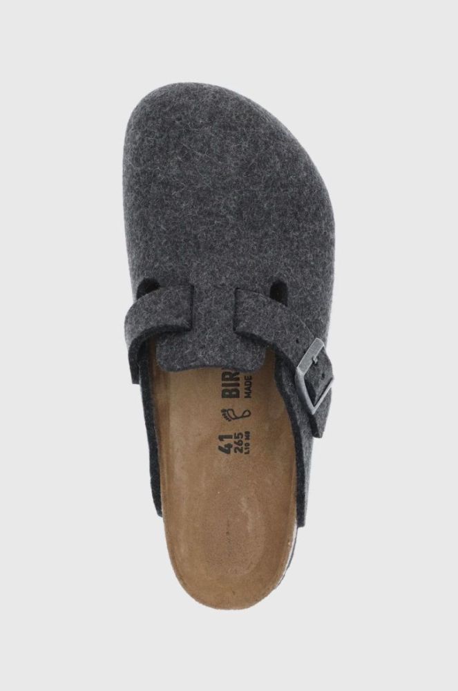 Шкіряні тапочки Birkenstock колір синій фото 4