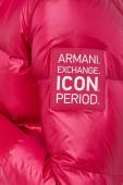 Пухова куртка Armani Exchange жіноча колір фіолетовий зимова