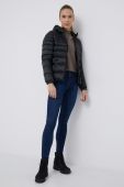 Пухова куртка RefrigiWear жіноча колір чорний перехідна