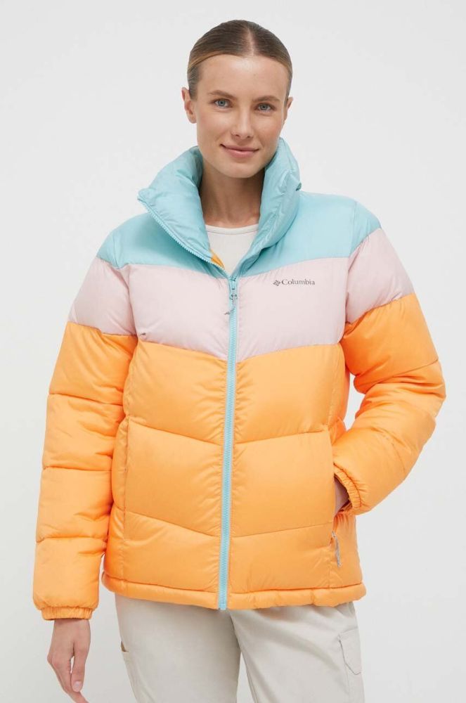 Куртка Columbia Puffect жіноча колір помаранчевий зимова