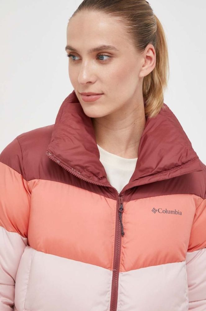 Куртка Columbia Puffect жіноча колір рожевий зимова фото 4