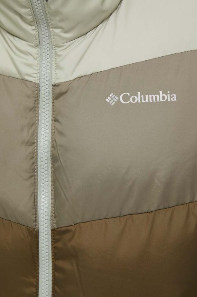 Куртка Columbia Puffect жіноча колір зелений зимова фото 5