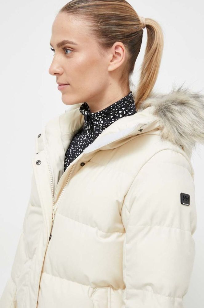 Куртка Helly Hansen жіноча колір бежевий зимова (3458024) фото 4