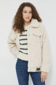 Куртка UGG жіноча колір бежевий перехідна 1113951-BLK