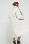 Пальто UGG жіночий колір бежевий перехідний двобортний Пальто UGG жіночий колір бежевий перехідний двобортний