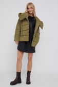 Куртка Sisley жіноча колір зелений зимова oversize