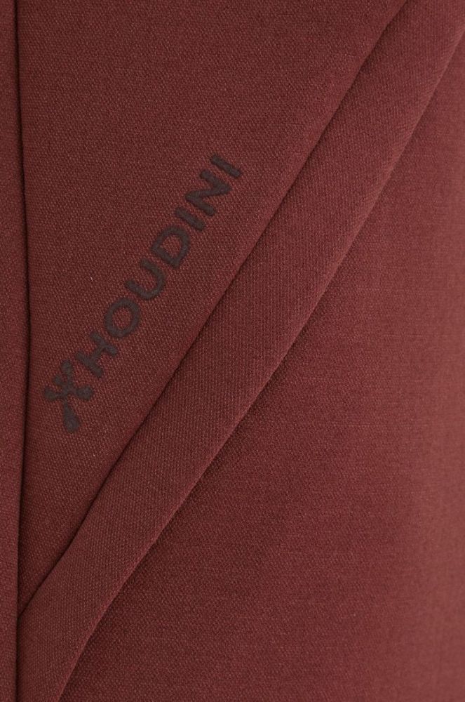 Спортивна кофта Houdini Mono Air жіноча колір коричневий однотонна фото 4