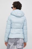 Пухова куртка Superdry зимова колір блакитний