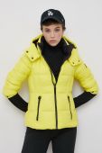 Пухова куртка Superdry колір жовтий зимова