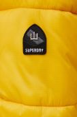 Куртка Superdry жіноча колір жовтий зимова