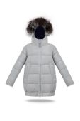 Дитяча куртка Fluff колір сірий