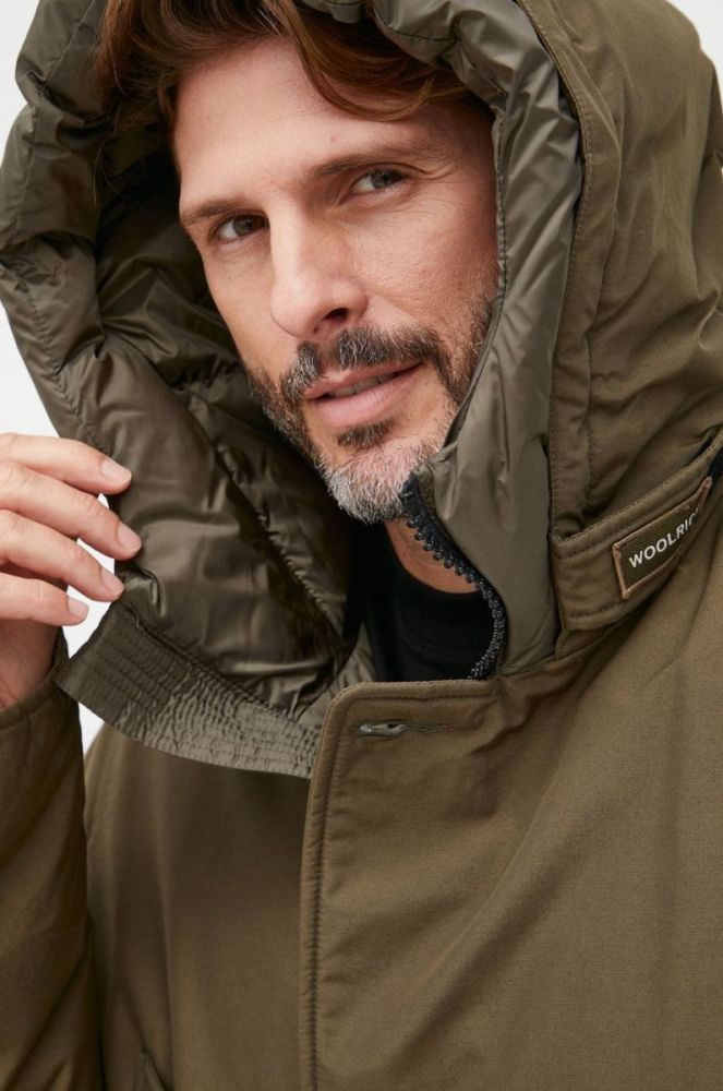 Пухова куртка Woolrich чоловіча колір зелений зимова CFWOOU0483MRUT0001-ABR фото 4