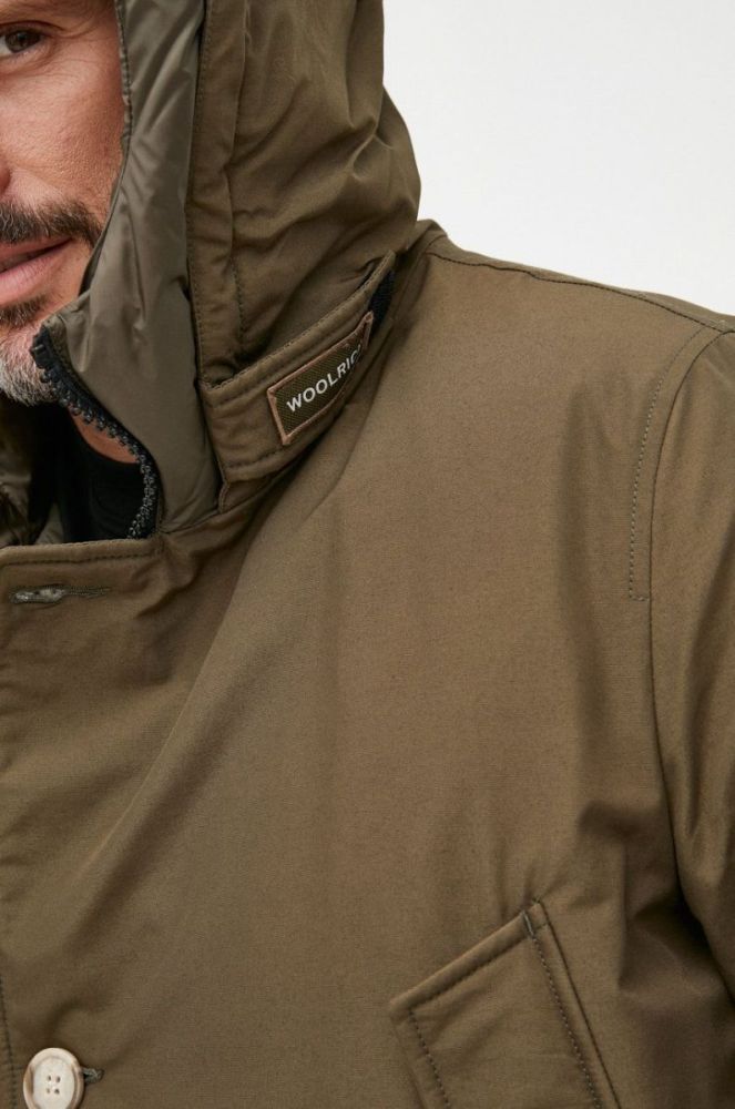 Пухова куртка Woolrich чоловіча колір зелений зимова CFWOOU0483MRUT0001-ABR фото 5
