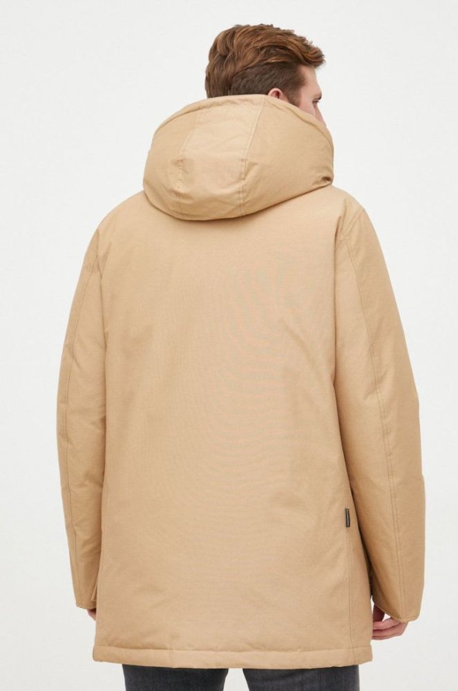 Пухова куртка Woolrich чоловіча колір бежевий зимова CFWOOU0483MRUT0001-ABR фото 3